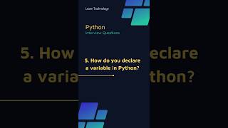 Variables declaration in Python | Most asked Python interview question | #variables #python #intervi