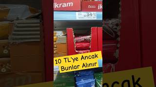 10 TL'YE ANCAK Bunlar Alınır !!! #shorts #ekonomi