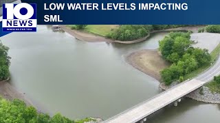 Low water levels impacting beaches, Smith Mountain Lake