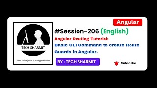 Basic CLI command to create Route Guards in Angular | Angular tutorial in English (Session-206)