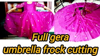 long frock cutting  లాంగ్ ప్రాక్ కటింగ్ @ushasya