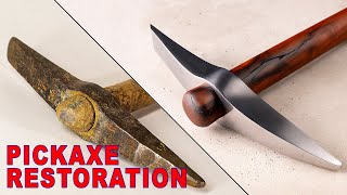 RESTORING A USED PICKAXE #pickaxe #mattock #restoration