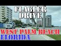 Flagler Drive - West Palm Beach - Florida - 4K Street Drive