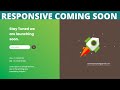 How To Make Responsive Coming Soon Page Using HTML5 and CSS3 | Under Construction Page | HTML | CSS