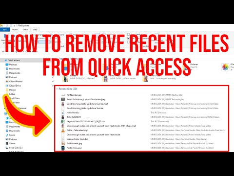 How to Remove Recent Files from Quick Access in Windows 11