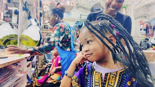 We Tried Uganda's $10 Hair Braiders  🇺🇬 *with 8 kids*