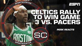 Celtics-Pacers Game 3 Reaction: Jrue Holiday is NOT AFRAID OF THE MOMENT – Perk | SportsCenter