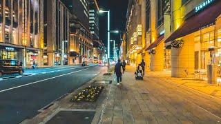 Nihonbashi, Tokyo（日本橋を夜散歩：コレド室町テラス前→福徳の森）