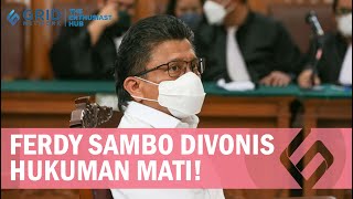 BREAKING NEWS, Ferdy Sambo Divonis Hukuman Mati!