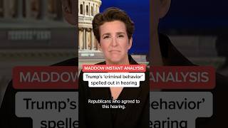Maddow: Jack Smith spells out Trump's 'criminal behavior' at hearing