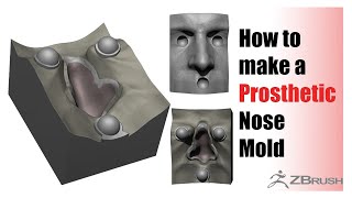 Zbrush Mold Tutorial - How to make a Prosthetic Mold for 3D Print!