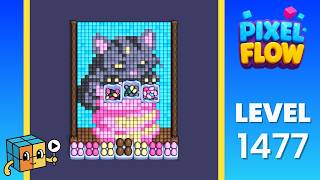 Pixel Flow Level 1477 Walkthrough Solution
