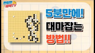 (실전대국)5분만에 대마잡는 방법!! #바둑 #바둑강좌 #바둑기초  #바둑비법 #실전대국