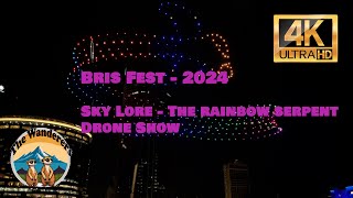 Brisbane Festival 2024 - Skylore: Watch 400 Synchronised Drones Light Up the Sky!