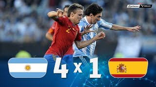 Argentina 4 x 1 Spain (Messi's show) ● 2010 Friendly Extended Goals & Highlights HD