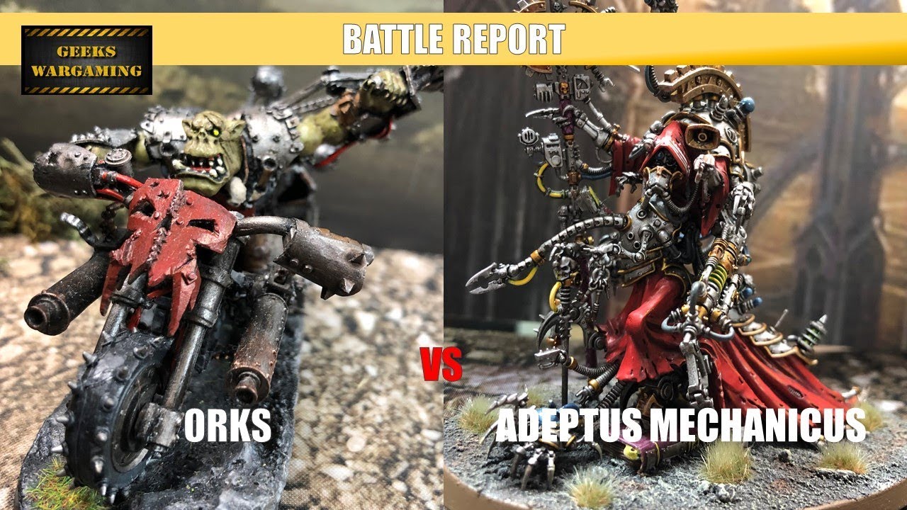 Warhammer 40,000 Battle Report: Orks Vs Adeptus Mechanicum 1500 Points ...