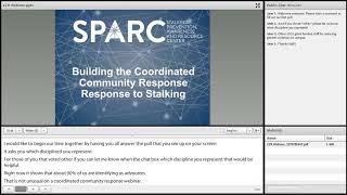 Building the Coordinated Community Response to Stalking Webinar