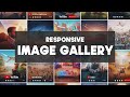 How To Make Responsive Image Gallery With HTML CSS JS | Lightbox Image Gallery Design