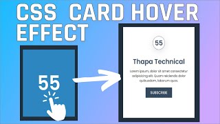 Awesome Card Hover Effects using CSS Only 🔥 Free Source Code