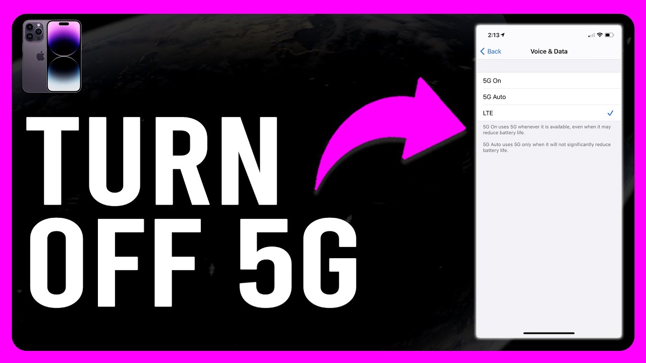 How To Turn Off 5g On IPhone (A Step-by-Step Guide) - YouTube