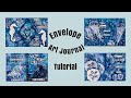 Mixed Media Art Journal Tutorial-ENVELOPE ART JOURNAL- OCEAN THEMED