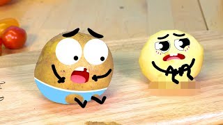Series1 | Secret Life Of Stuff Fruits And Vegetables Doodles Animation | 3D Cute