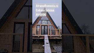 Cabana A frame 7 x 7 m . AframeRomania.ro Afr0006 #cabana #aframe #lemn #cabin