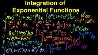Integration of Exponential Functions (Live Stream)