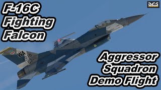 DCS World USAF F-16C Fighting Falcon Aggressor Squadron Demo Flight Takeoff  High Rate Climb !