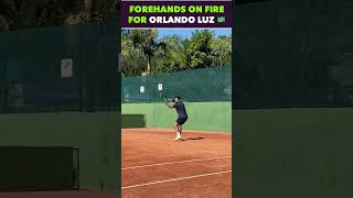 ORLANDO LUZ FOREHANDS ON FIRE #tennis #shorts