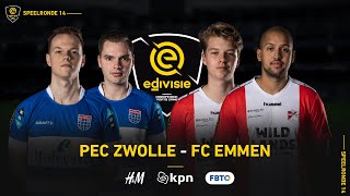 SPEELRONDE 14 | PEC ZWOLLE - FC EMMEN | 🥶🥇