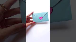 how to make an envelope from a heart shaped paper 💚🌿