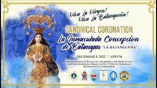 LIVE: Pontifical Coronation of La Batañguena - December 08, 2022 (4:00pm)