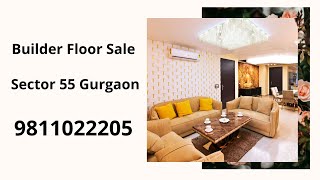 Builder Floor  Sale Sector 55 Gurgaon 9811022205