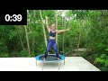 40 mins rebounding trampoline yoga full body circuit to support the yoga stops yulin campaign 2023