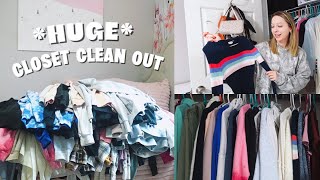 massive CLOSET CLEAN OUT *organizing & decluttering*