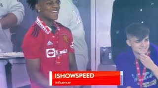 Ishowspeed on TV at Manchester United Game | Full Clip