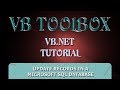 VB.NET Database Tutorial - UPDATE Records in a SQL Server Database (PART 5) (Visual Basic .NET)