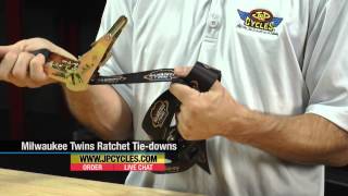 Milwaukee Twins Ratchet Tie-downs at J\u0026P Cycles