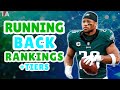 Top 25 Fantasy Running Back Rankings with Tiers!