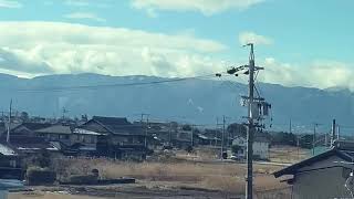 岐阜羽島駅から名古屋駅まで新幹線の車窓から観える風景動画