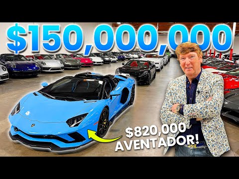 150,000,000 Exotic Car Collection!