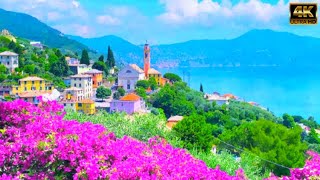 Pieve Ligure - One of the most beautiful jewels of the Italian Riviera🇮🇹Cinematic Walking 4K60fps