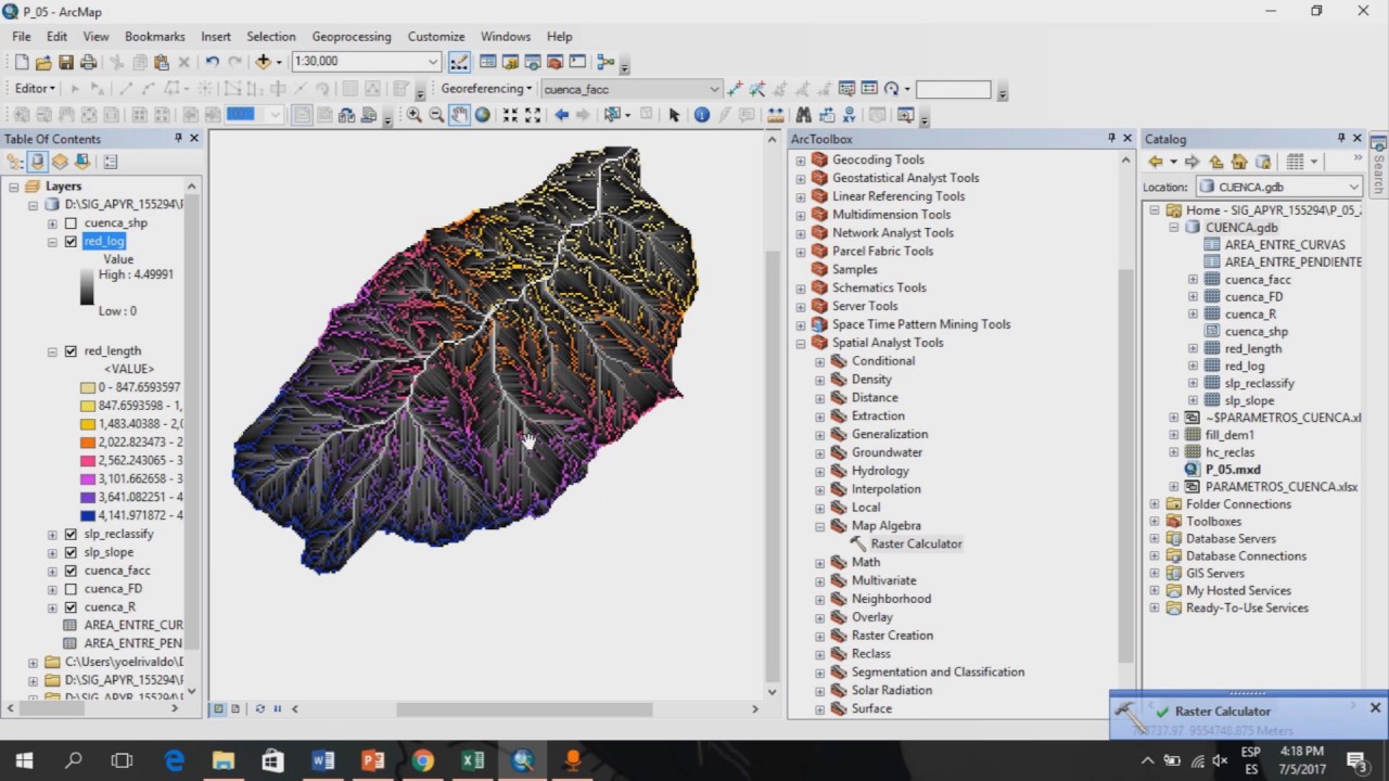 Obtener Orden De Rios Y Obtener Pediente De Cuencas En ARCGIS - YouTube