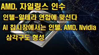 AMD 자일링스 인수 인텔 알테라 연합에 맞선다 AI 칩시장에서는 인텔 AMD 엔비디아 삼각구도 형성'