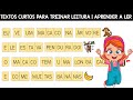 Praticar leitura | Textos curtos para aprender a ler | Aprendendo a ler em casa| Ensinando meu filho