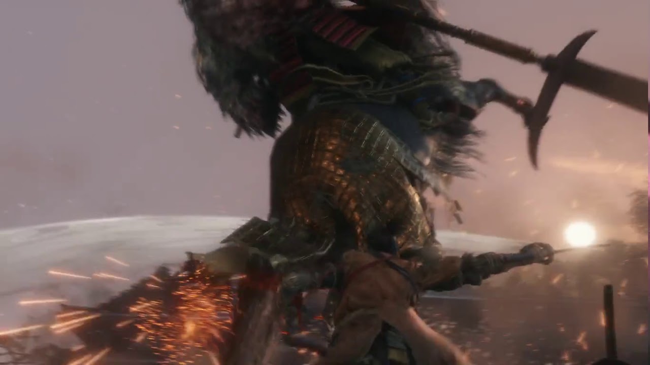 Sekiro: Shadows Die Twice Gyoubu Masataka Oniwa Boss Fight No HUD - YouTube