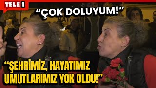 Hataylı depremzede ağlayarak anlattı: Biz çamur, pislik içinde yaşıyoruz...