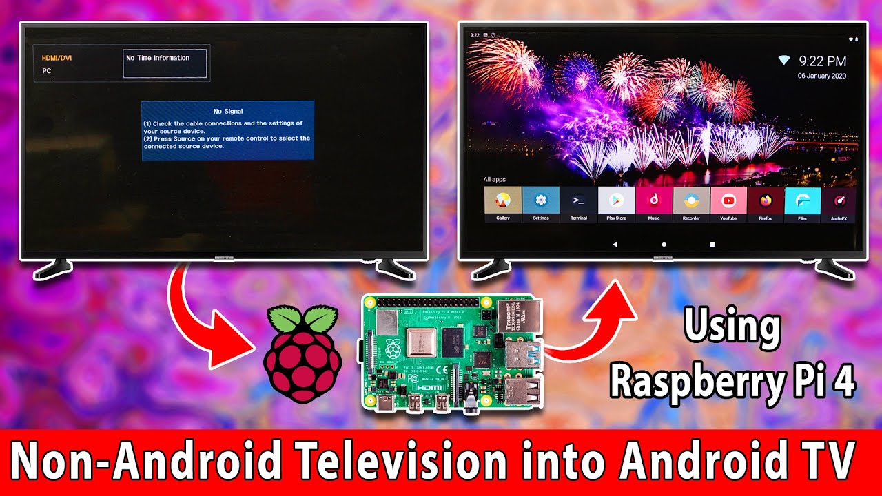 Android T V On Raspberry Pi 4 Convert Your Normal T V Into A Smart T V