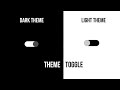 Light/dark theme toggle using HTML, CSS and Javascript with clear explanation | Toggle switch | DIY